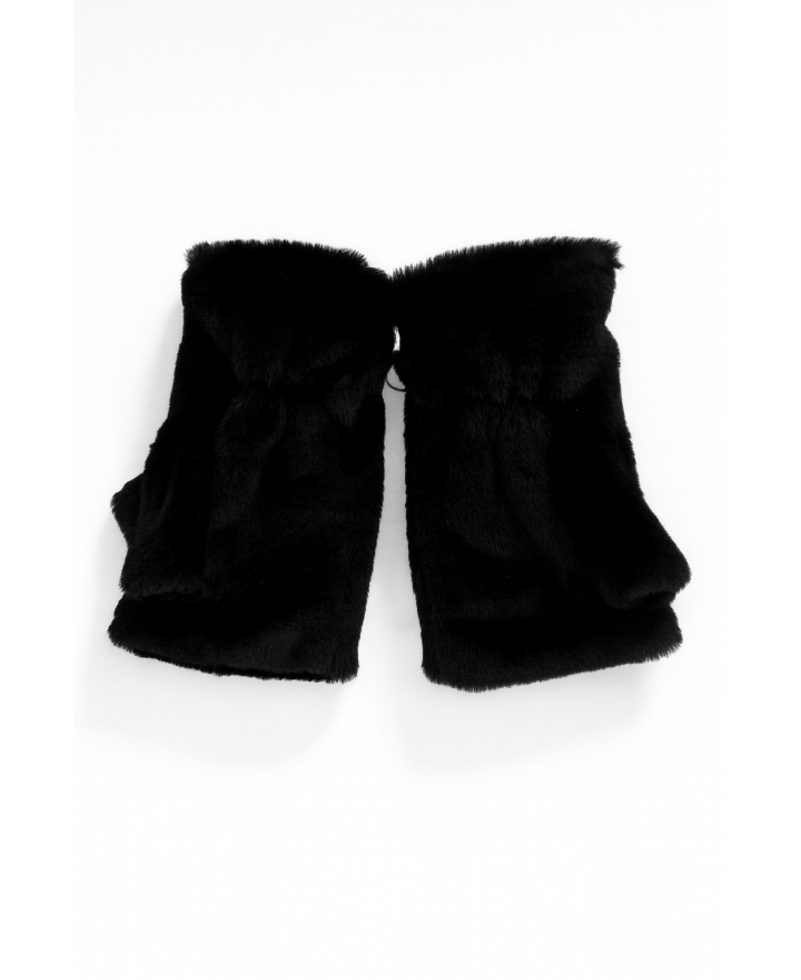 Alpo - Manicotto Eco Pelo Nero Donna MANICOTTO E NERO I25