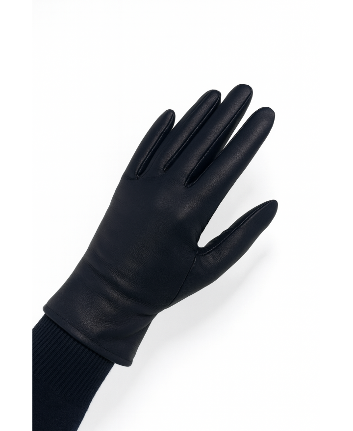 Alpo - Guanti Pelle Blu Donna NAPPA 2CH BLU I24