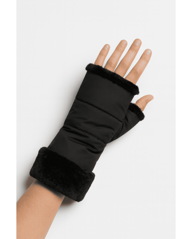 Alpo - Manicotto Nylon Pelliccia Nero Donna MANICOTTO N NERO I25