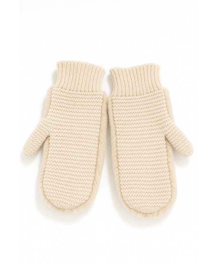 Alpo - Muffola Lana Eco Pelo Panna Donna 888MC PANNA I25