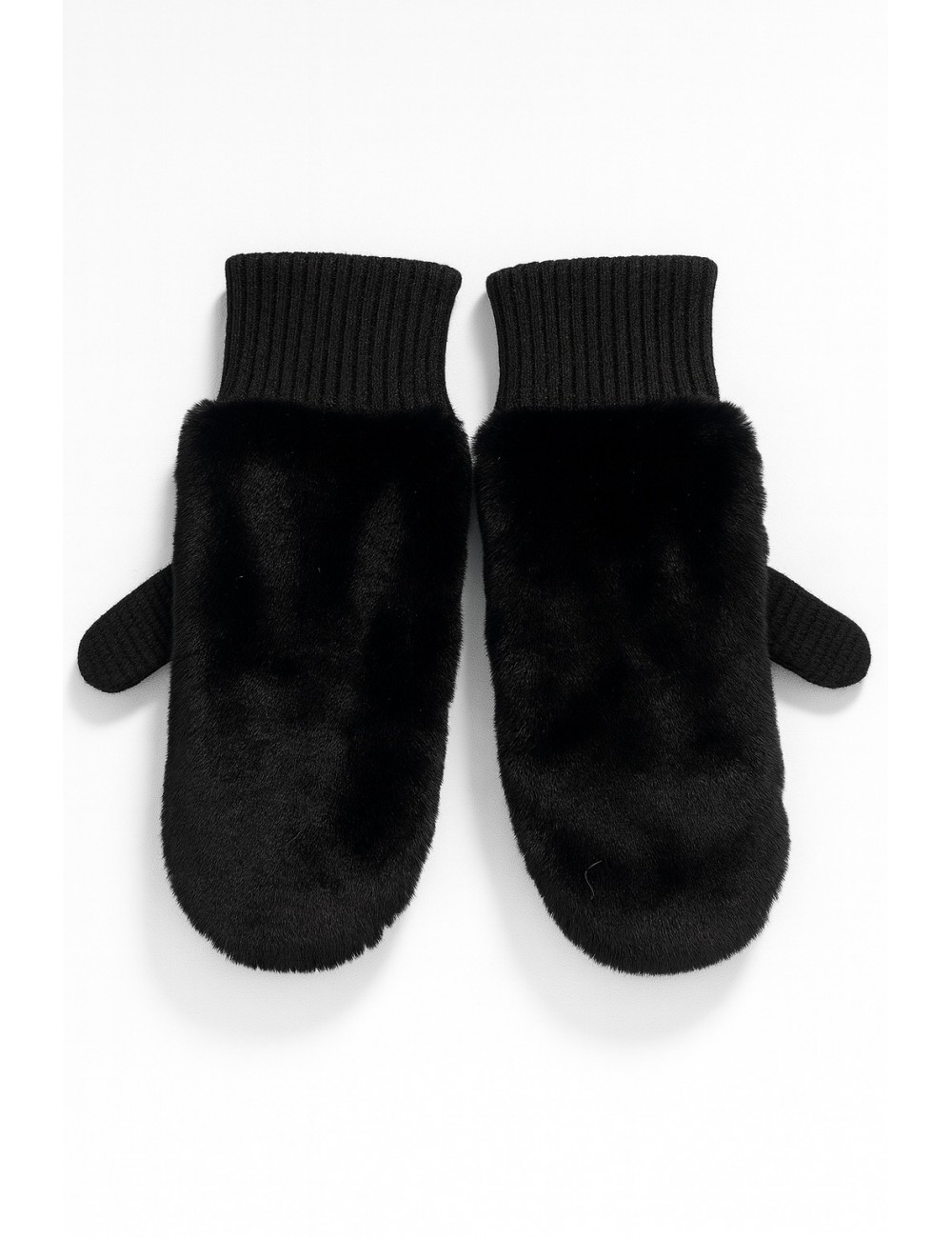 Alpo - Muffola Lana Eco Pelo Nera Donna 888MC NERO I25