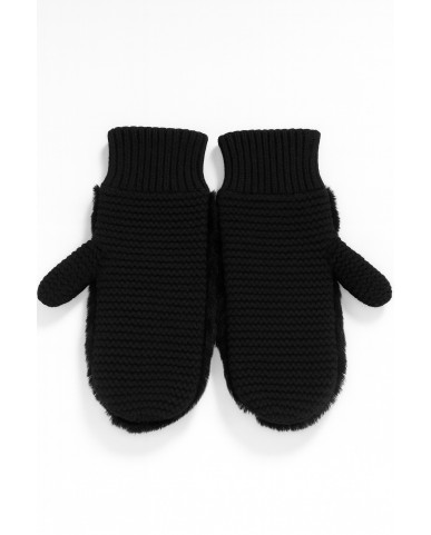 Alpo - Muffola Lana Eco Pelo Nera Donna 888MC NERO I25