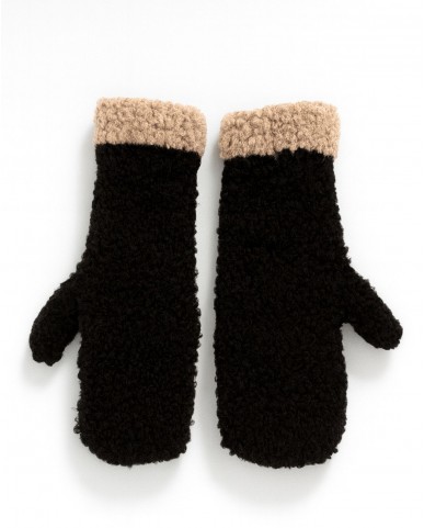 Alpo - Muffola Lana Bouclè Nera Donna M406 NERO I25