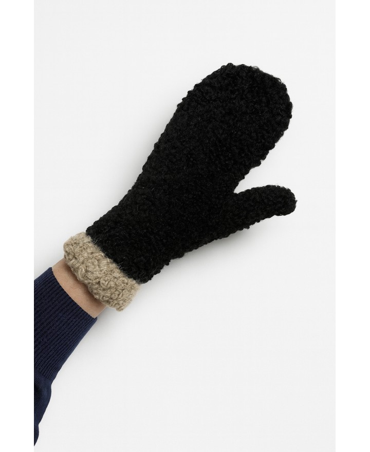 Alpo - Muffola Lana Bouclè Nera Donna M406 NERO I25