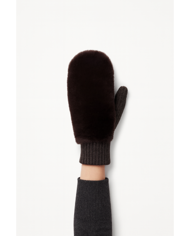 Alpo - Muffola Lana Eco Pelo Marrone Donna 888MC MARRONE I25