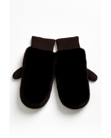 Alpo - Muffola Lana Eco Pelo Marrone Donna 888MC MARRONE I25