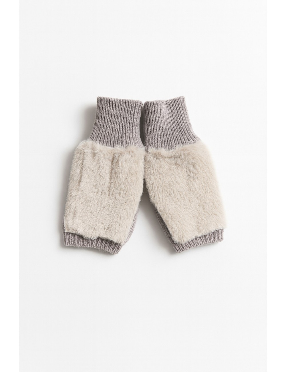 Alpo - Women's Gray Eco Fur Wool Sleeve 863/MC GRIGIO I25