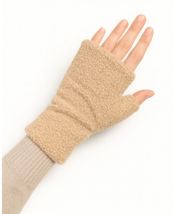 Alpo - Manicotto Eco Teddy Beige Donna 5505 BEIGE I25