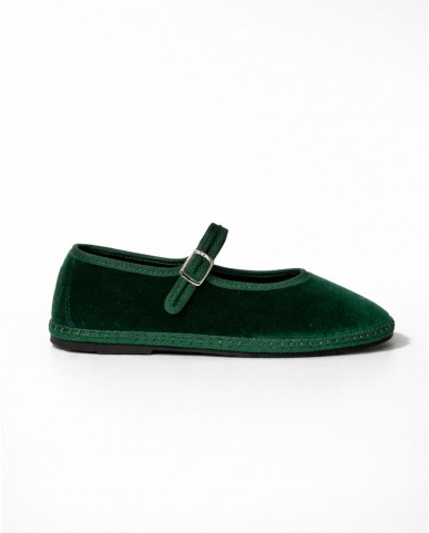 Fratta - Friulane Laccio Velluto Verde Donna 000203 VERDE CON