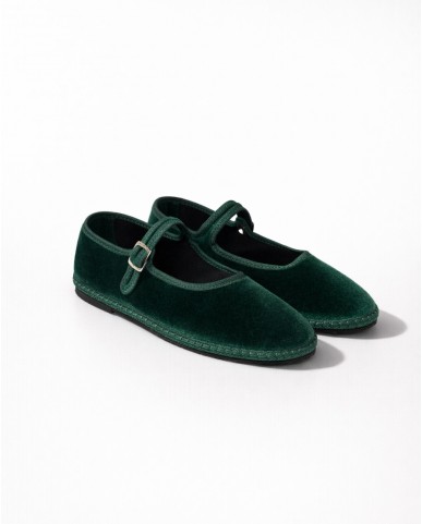 Fratta - Friulane Laccio Velluto Verde Donna 000203 VERDE CON