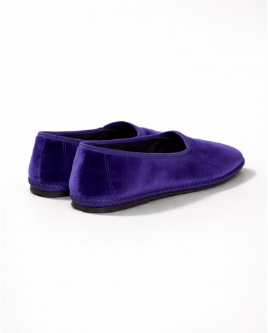 Fratta - Friulane Velluto Liscio Viola Donna 000205 VIOLA CON