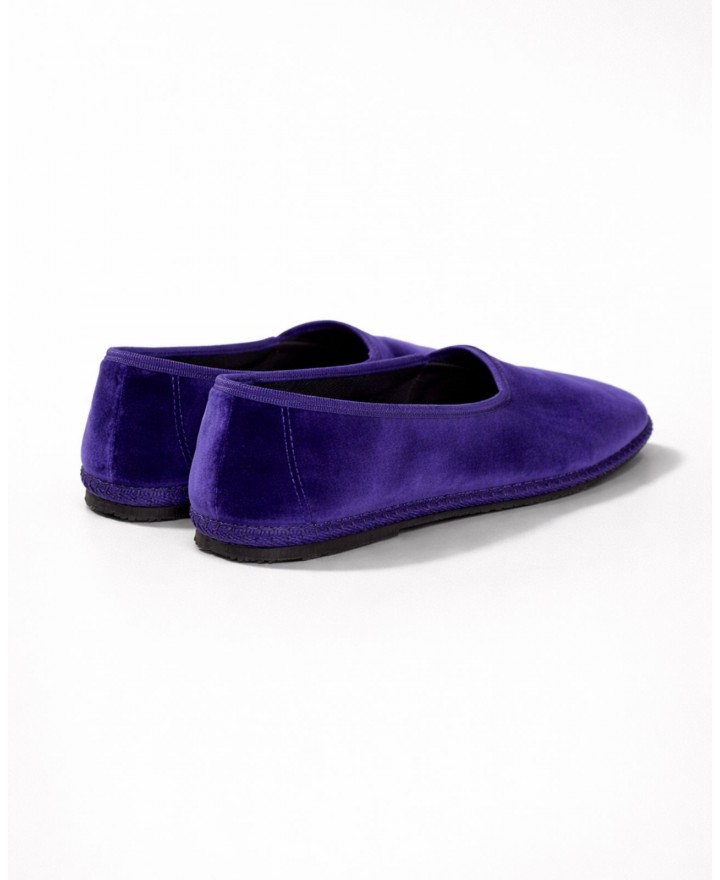 Fratta - Friulane Velluto Liscio Viola Donna 000205 VIOLA CON