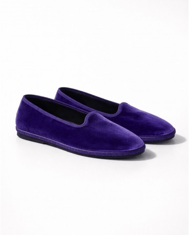 Fratta - Women's Smooth Velvet Friulane Purple 000205 VIOLA CON