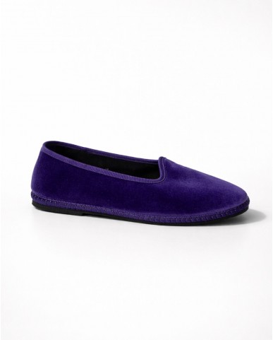 Fratta - Women's Smooth Velvet Friulane Purple 000205 VIOLA CON
