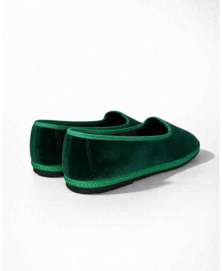 Fratta - Women's Smooth Velvet Emerald Green Friulane 000205 VERDE ERB CON