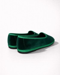Fratta - Women's Smooth Velvet Emerald Green Friulane 000205 VERDE ERB CON