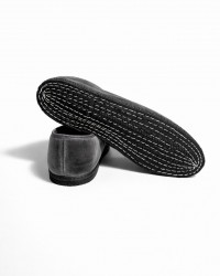 Fratta - Friulane Velluto Liscio Grigio Scuro Donna 000205 GRIGIO SCURO CON