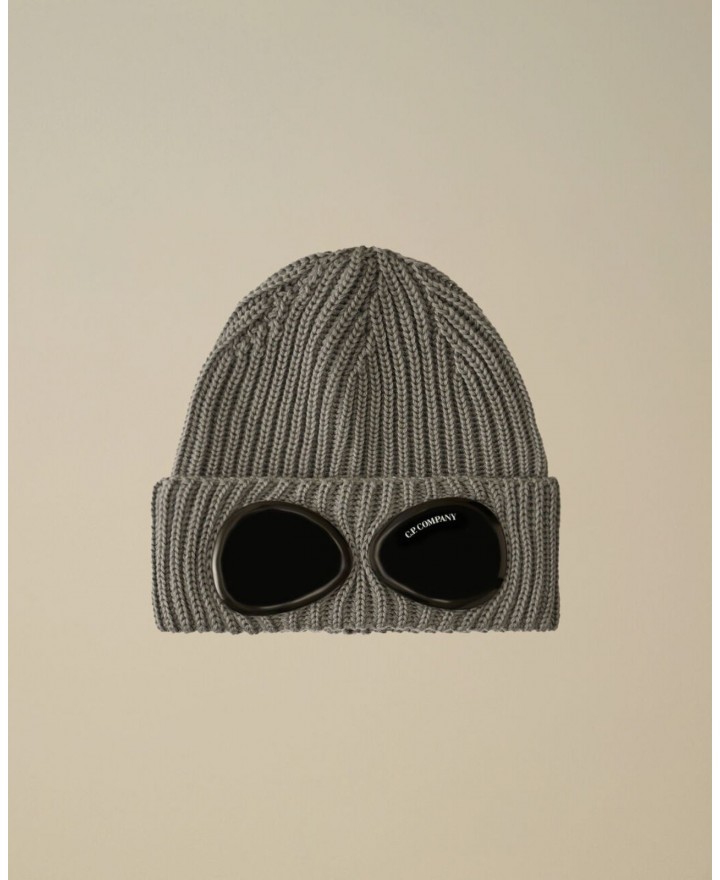 Cp Company - Men's Iconic Gray Lens Wool Beanie MAC742A00 5509A 937 I25