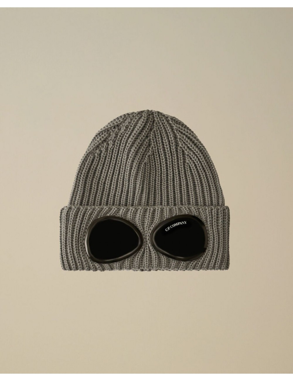 Cp Company - Men's Iconic Gray Lens Wool Beanie MAC742A00 5509A 937 I25