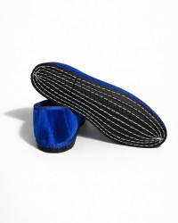 Fratta - Friulane Velluto Liscio Bluette Donna 000205 BLUETTE CON