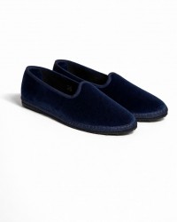 Fratta - Friulane Velluto Liscio Blu Donna 000205 BLU CON