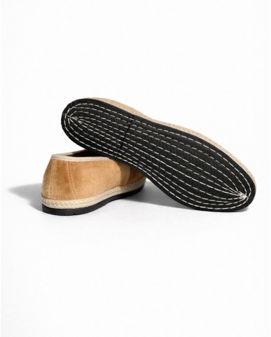 Fratta - Friulane Velluto Liscio Beige Scuro Donna 000205 BEIGE SCURO CON