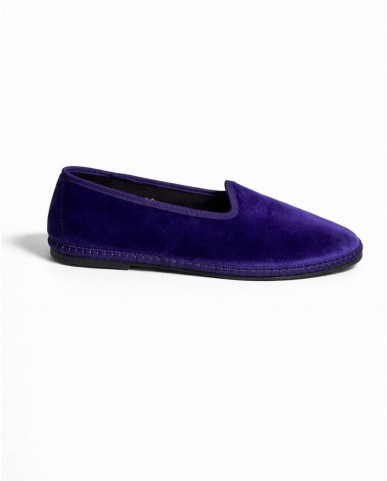 Fratta - Friulane Velluto Liscio Viola Donna 000205 VIOLA CON
