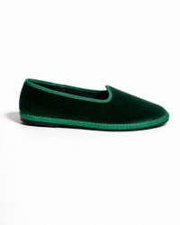Fratta - Women's Smooth Velvet Emerald Green Friulane 000205 VERDE ERB CON