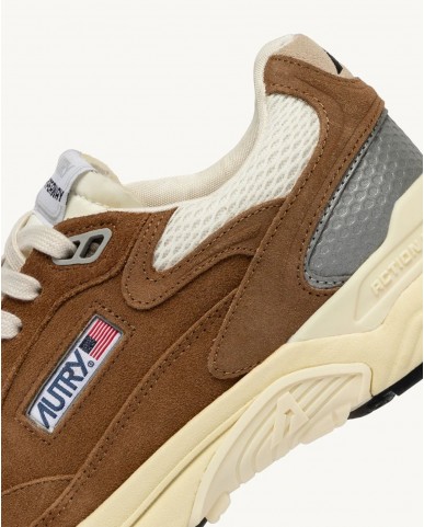 Autry - Men's Hyperway Mesh/Suede Brown Shoe HYLM UM20 CON