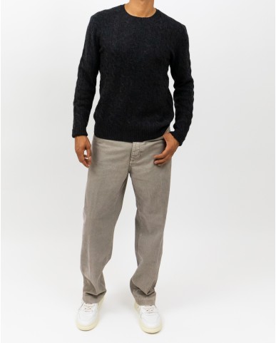 Polo Ralph Lauren - Men's Anthracite Cable Knit Crew Neck Sweater 710876762013 I25