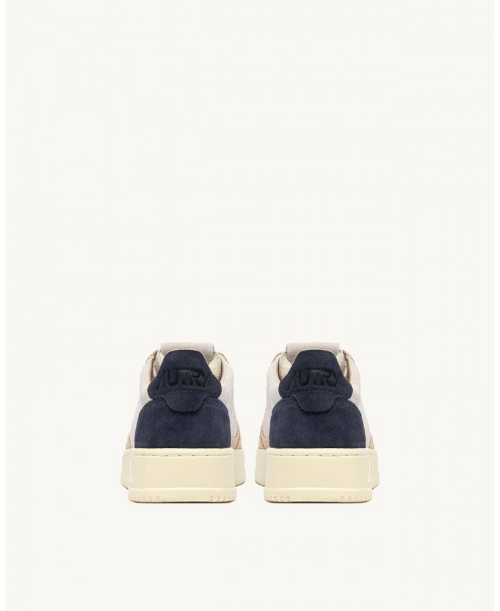 Autry - Scarpa Medalist Suede Beige/Blu Uomo AULM TS29 CON