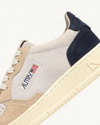 Autry - Men's Medalist Suede Beige/Blue Shoe AULM TS29 CON