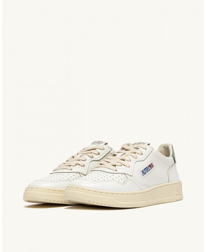 Autry - Scarpa Medalist Pelle Bianca/Salvia Donna AULW LL11 CON