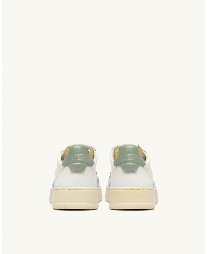 Autry - Scarpa Medalist Pelle Bianca/Salvia Donna AULW LL11 CON