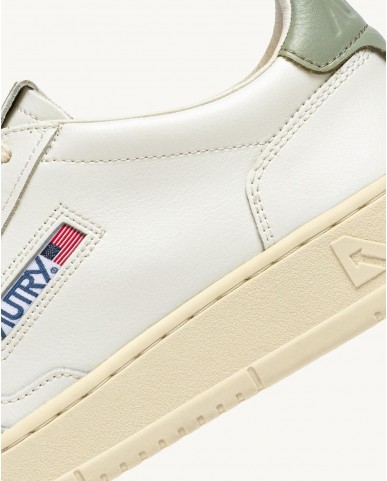 Autry - Scarpa Medalist Pelle Bianca/Salvia Donna AULW LL11 CON