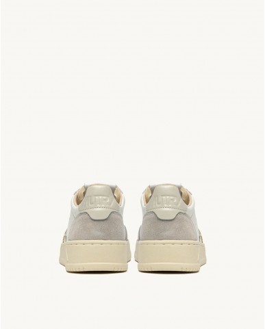 Autry - Scarpa Medalist Pelle/Suede Bianca/Beige Donna AULW LS14 CON
