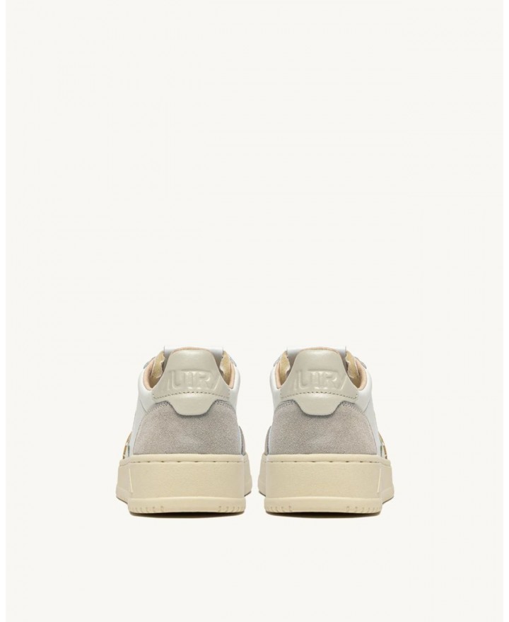Autry - Scarpa Medalist Pelle/Suede Bianca/Beige Donna AULW LS14 CON