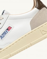 Autry - Scarpa Medalist Pelle/Suede Bianca/Marrone Donna AULW LS15 CON