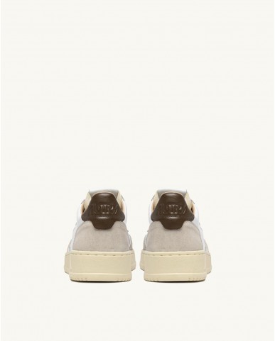 Autry - Scarpa Medalist Pelle/Suede Bianca/Marrone Donna AULW LS15 CON
