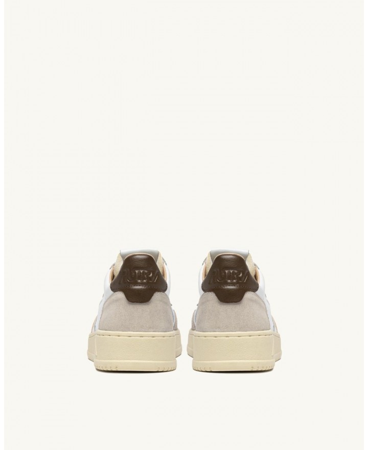 Autry - Scarpa Medalist Pelle/Suede Bianca/Marrone Donna AULW LS15 CON