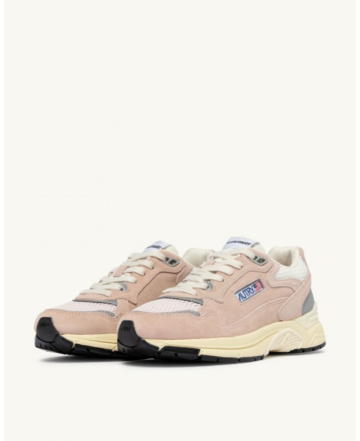 Autry - Women's Hyperway Mesh/Suede Powder Pink Shoe HYLW UM17 CON