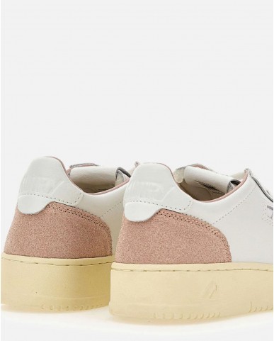 Autry - Scarpa Medalist Pelle Bicolor Glitter Rosa Donna AULW PK06 CON