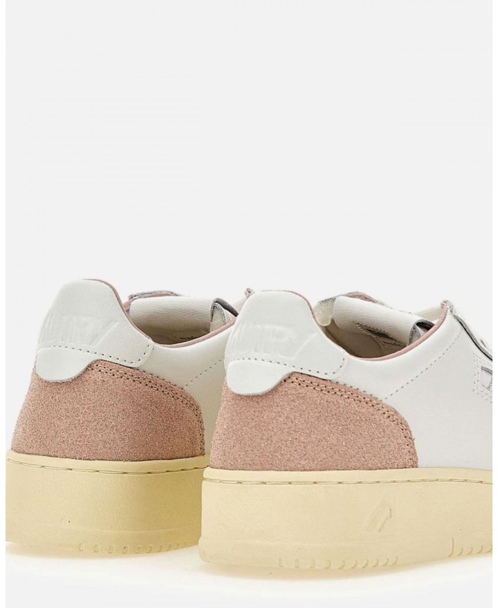 Autry - Scarpa Medalist Pelle Bicolor Glitter Rosa Donna AULW PK06 CON