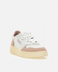 Autry - Scarpa Medalist Pelle Bicolor Glitter Rosa Donna AULW PK06 CON