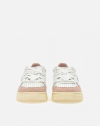 Autry - Scarpa Medalist Pelle Bicolor Glitter Rosa Donna AULW PK06 CON