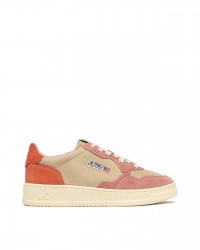 Autry - Scarpa Medalist Suede Rosa/Rossa Donna AULW TS26 CON