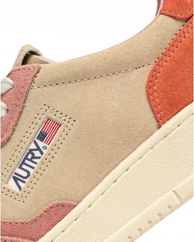 Autry - Scarpa Medalist Suede Rosa/Rossa Donna AULW TS26 CON