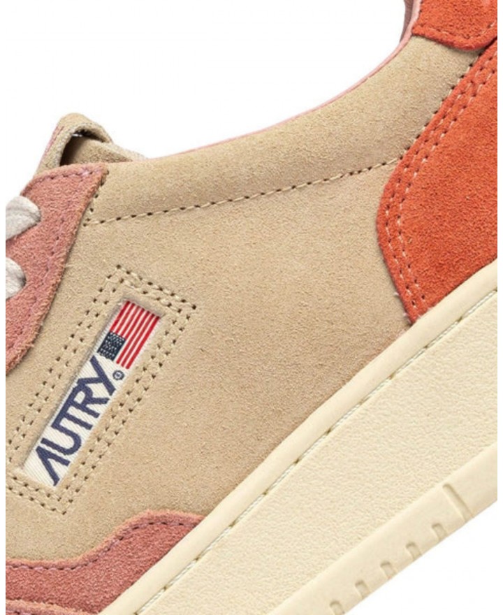 Autry - Women's Medalist Suede Pink/Red Shoe AULW TS26 CON