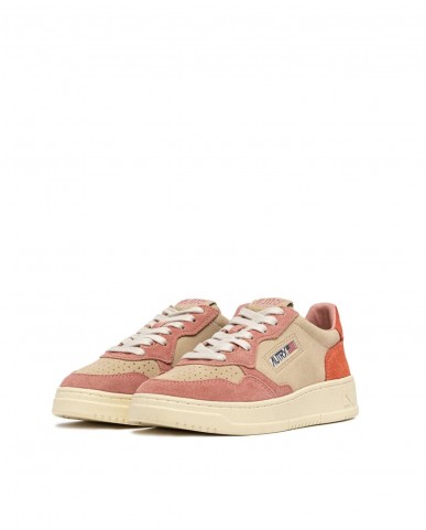 Autry - Women's Medalist Suede Pink/Red Shoe AULW TS26 CON