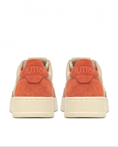 Autry - Scarpa Medalist Suede Rosa/Rossa Donna AULW TS26 CON